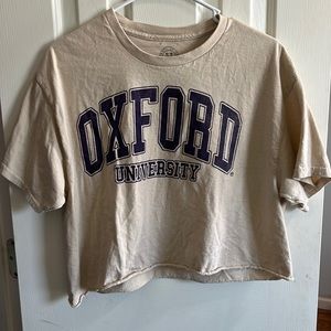 Oxford University crop top
